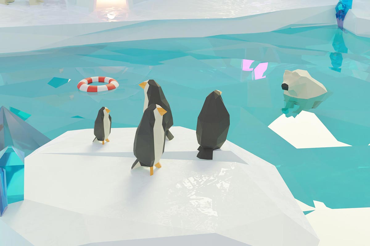 Diorama 3D: En el polo