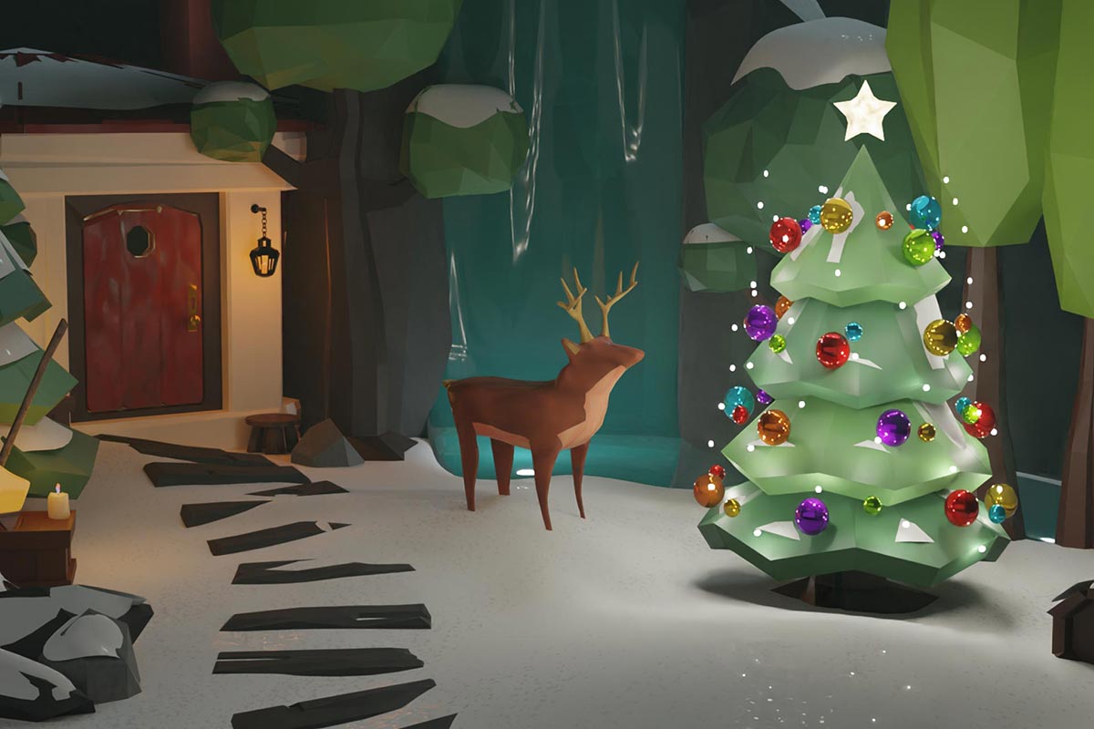 Diorama 3D: Xmas Scene