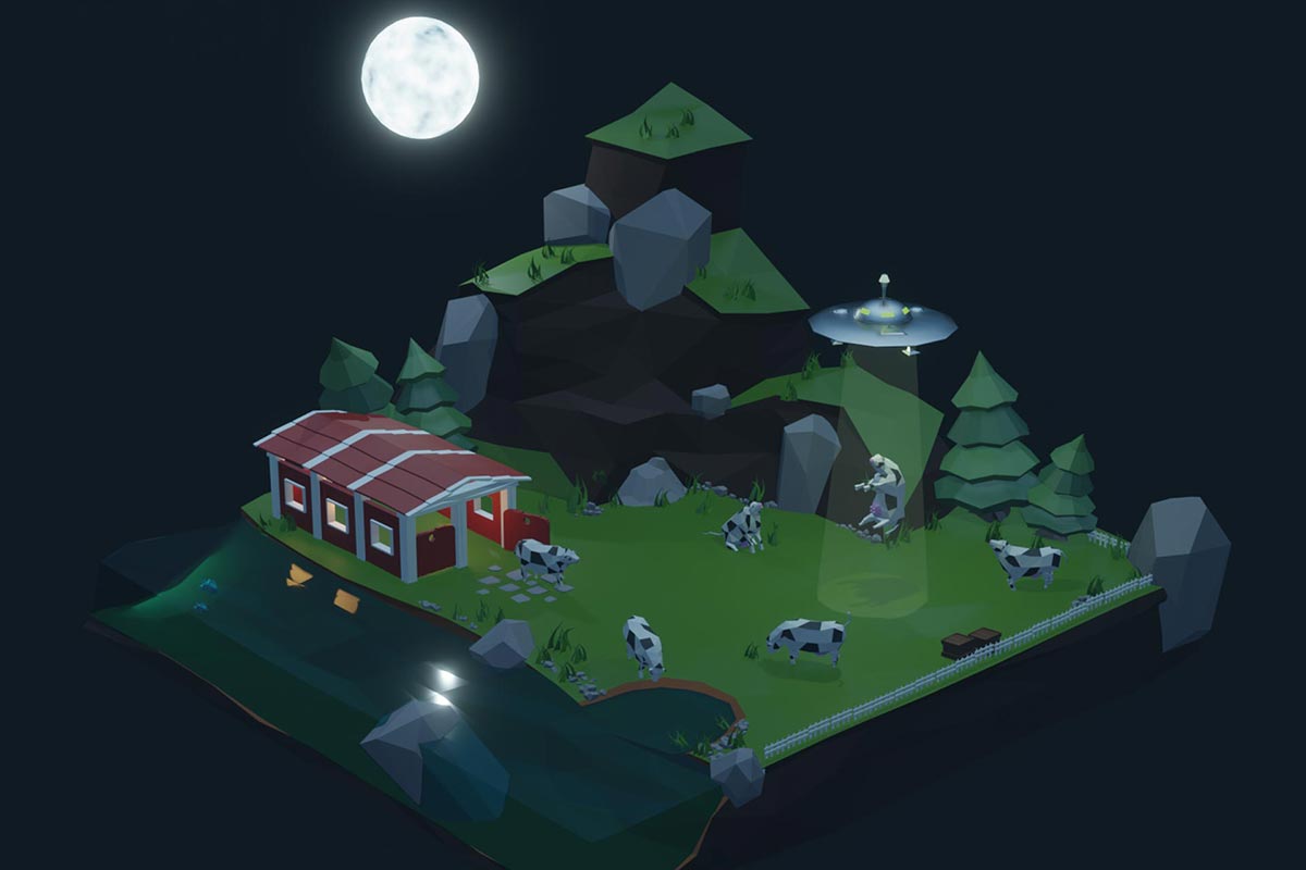 Diorama 3D: Abduction'