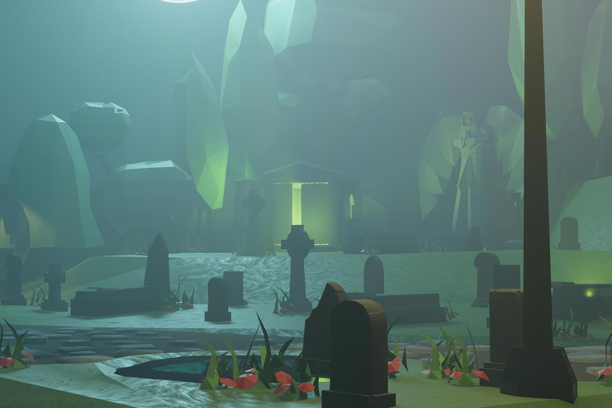 Diorama 3D: Cementery